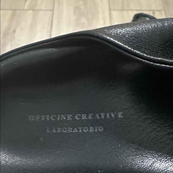 Officine Creative Pelagie 021 Black Leather Slide Sand - Picture 10 of 10
